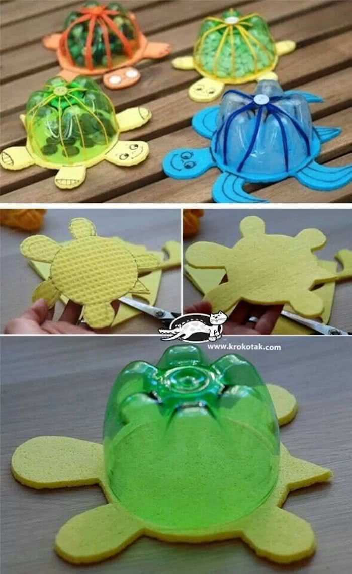 brinquedos criativos com garrafa pet