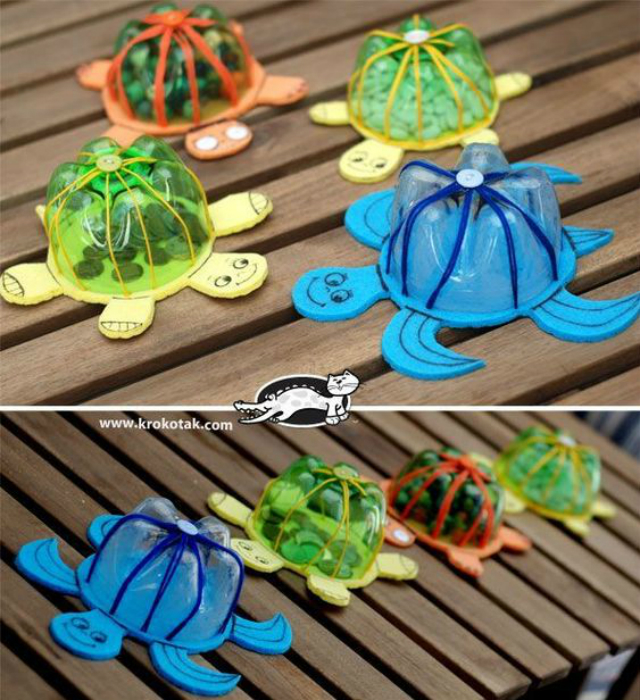 como fazer brinquedos com garrafa pet passo a passo