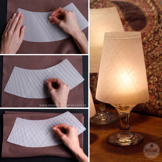 ideias de abajur feito em casa para decorar