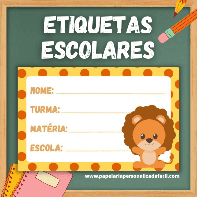 etiquetas personalizadas para caderno