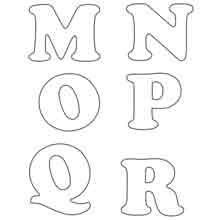 moldes de letras para artesanato em EVA