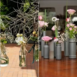 quanto custa fazer arranjos garrafas para casamento