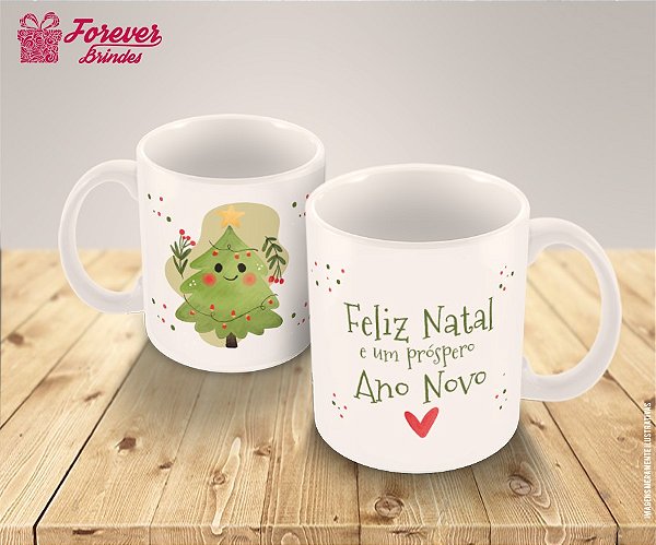 arte caneca feliz natal religiosa