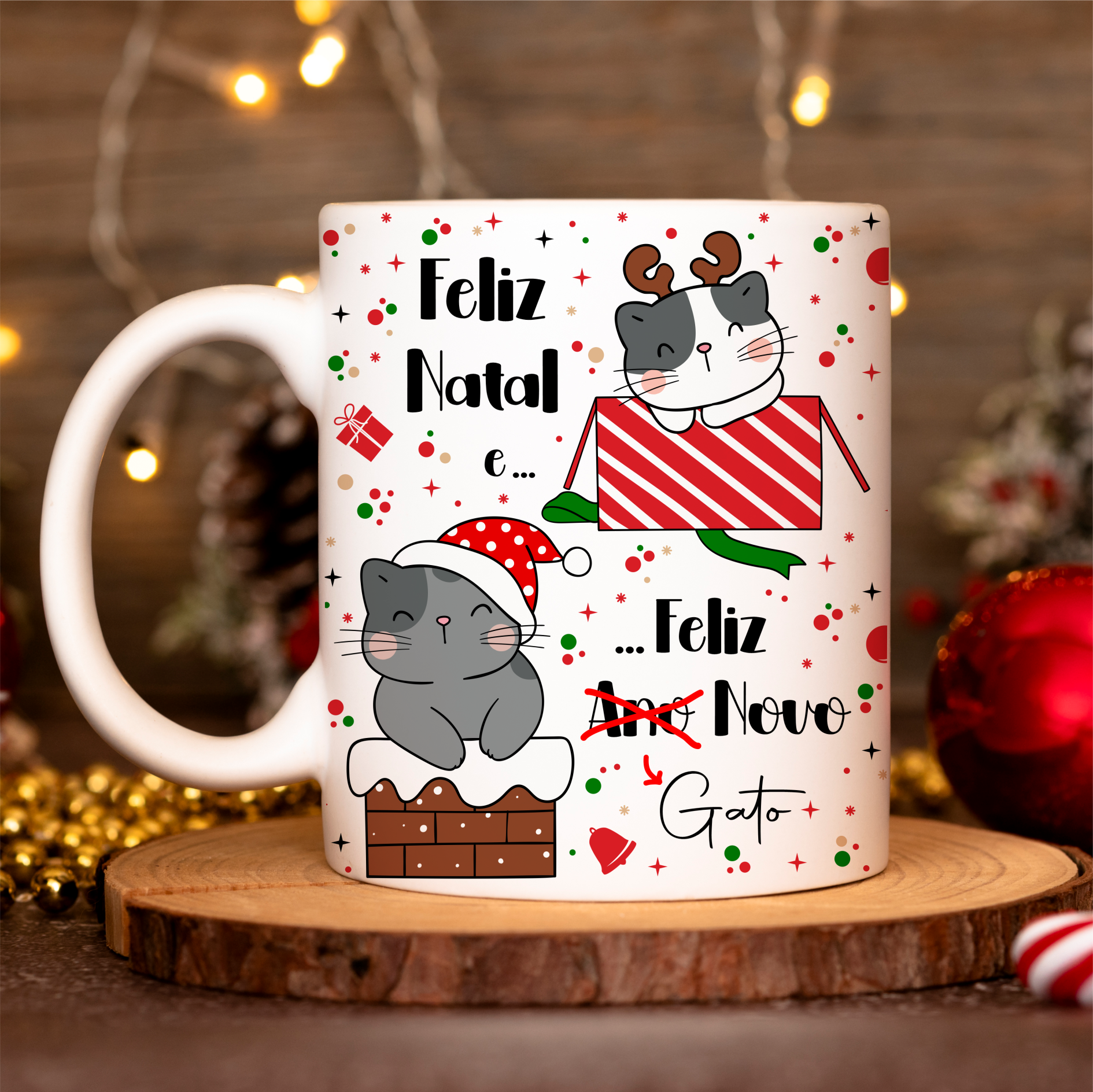 estampa caneca natal png