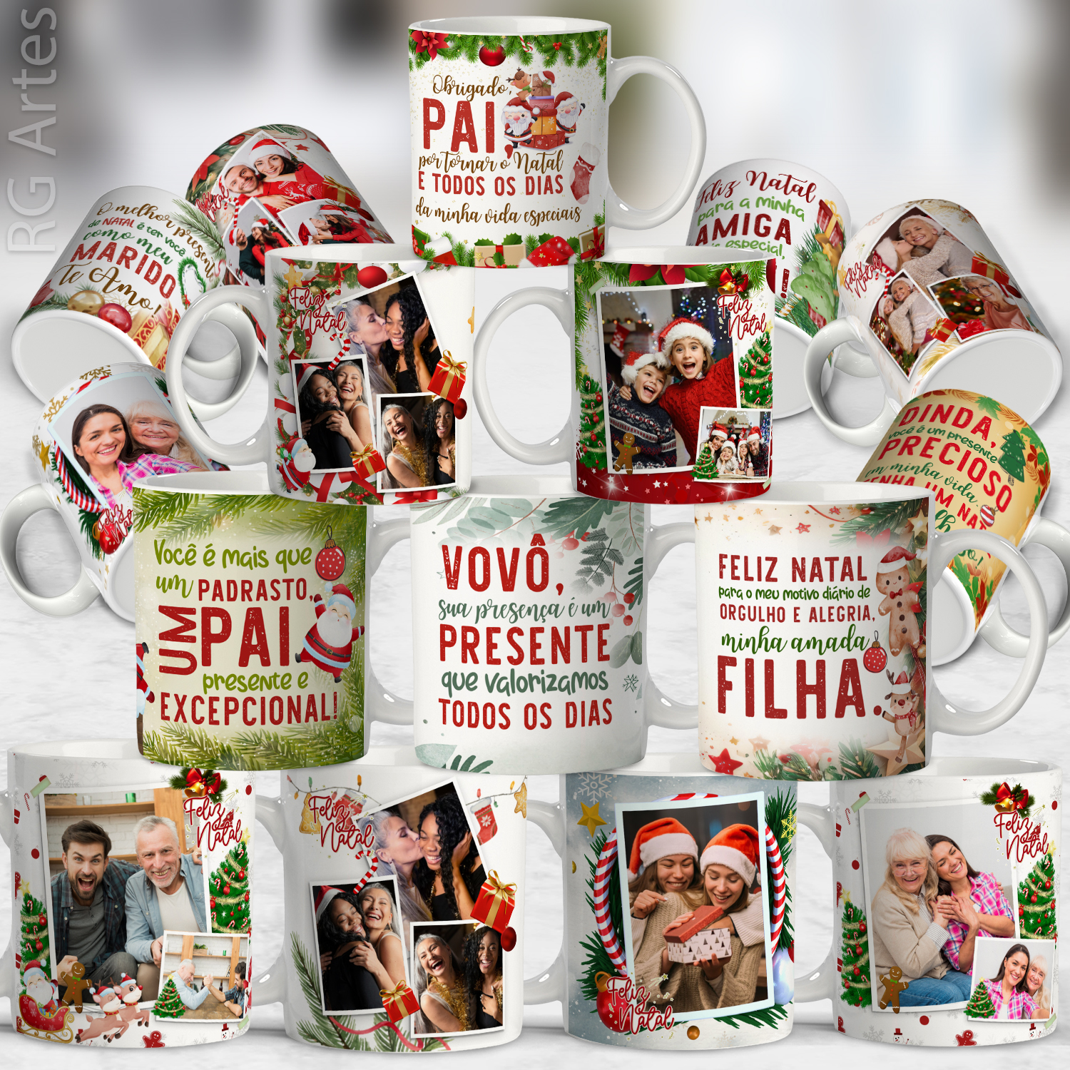 mockup caneca natal