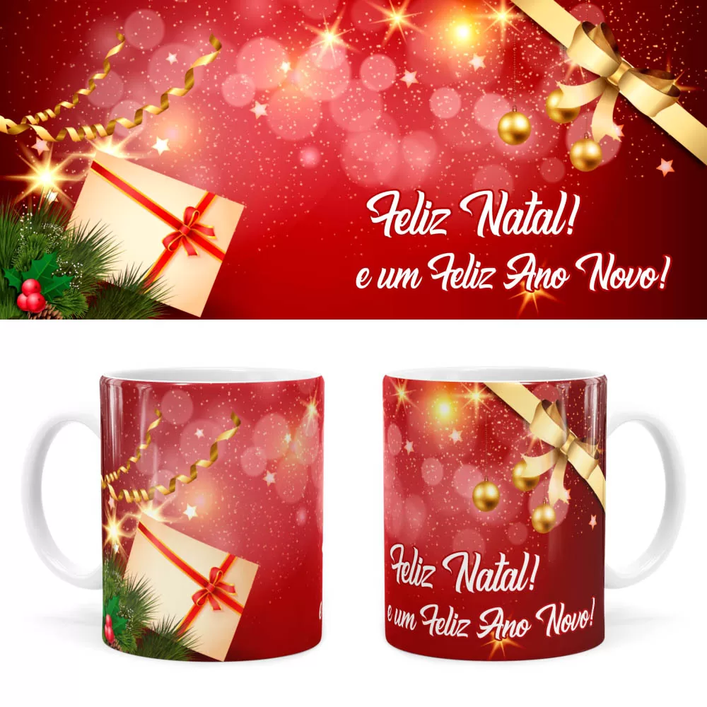 estampa caneca natal png