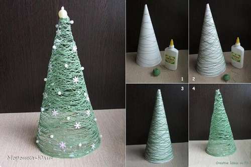 árvore de natal artesanal com garrafa pet passo a passo detalhado