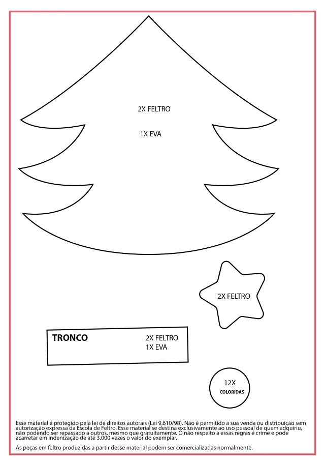 DIY Natal: 10 Ideias Criativas com Moldes de Árvore de Natal Gratuitos