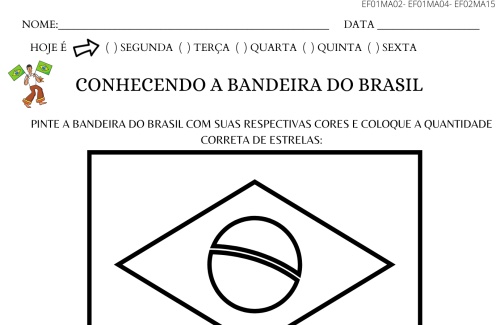 bandeira do brasil para montar e imprimir