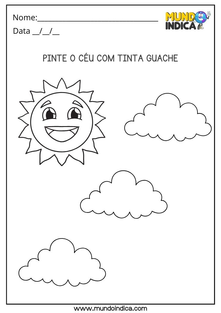desenhos para pintar com guache para crianças