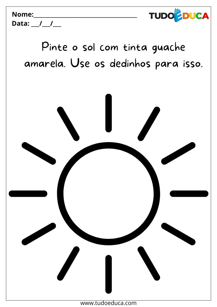 atividades de pintura para imprimir educação infantil
