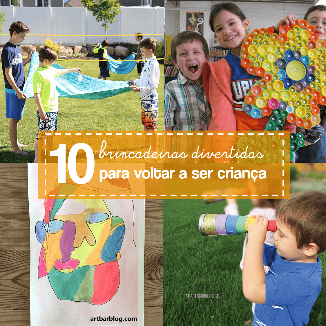 ideias criativas dia das crianças em casa
