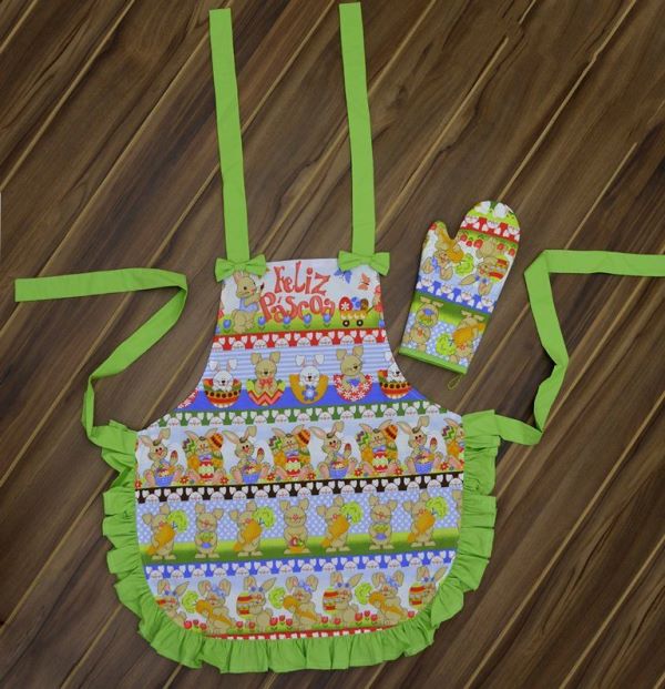 DIY de Páscoa: Crie Seu Próprio Avental Decorado com EVA e Patchwork