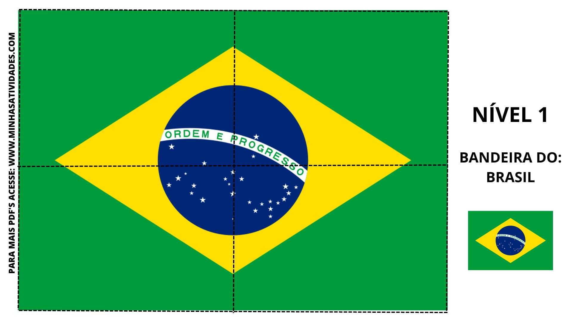 bandeirinha do Brasil para festa junina