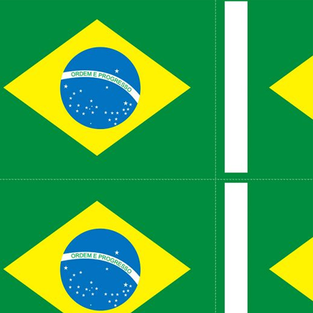 bandeirinha do Brasil para imprimir grátis
