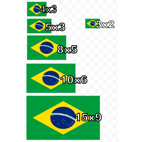 desenho de bandeirinha do Brasil