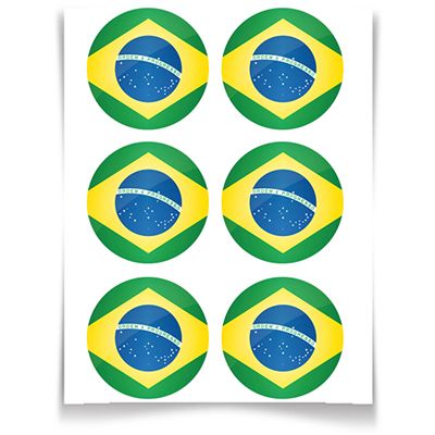 bandeirinha do Brasil para varal