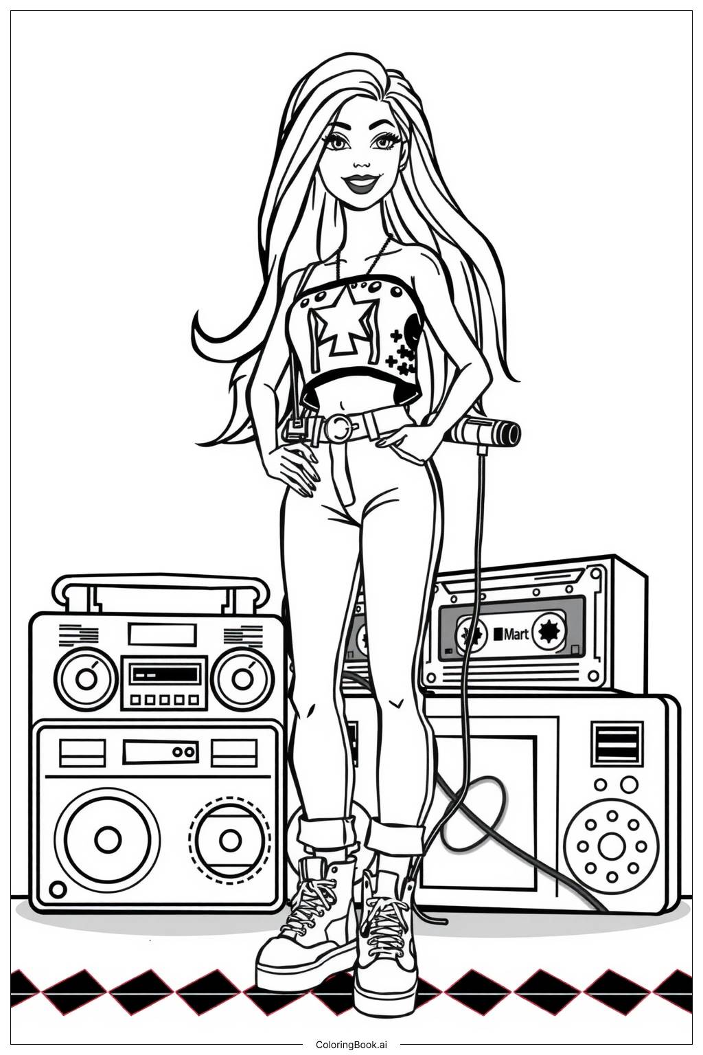 melhores desenhos da barbie para pintar online