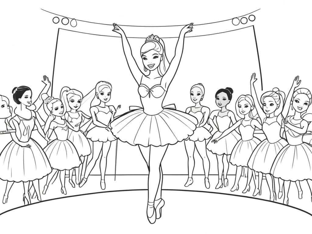 melhores desenhos da barbie para pintar online