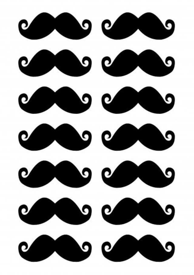 bigode para imprimir