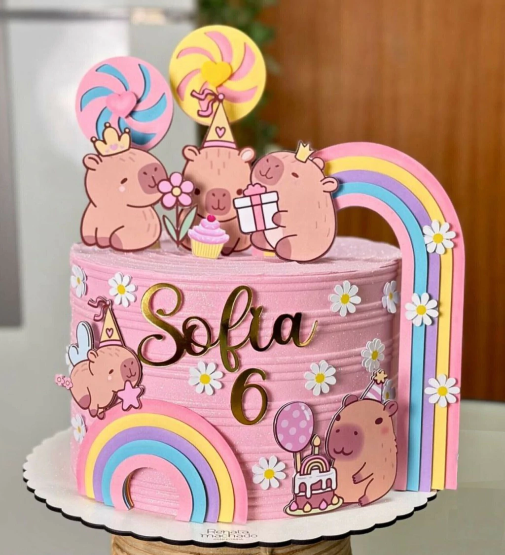 bolo capivara simples
