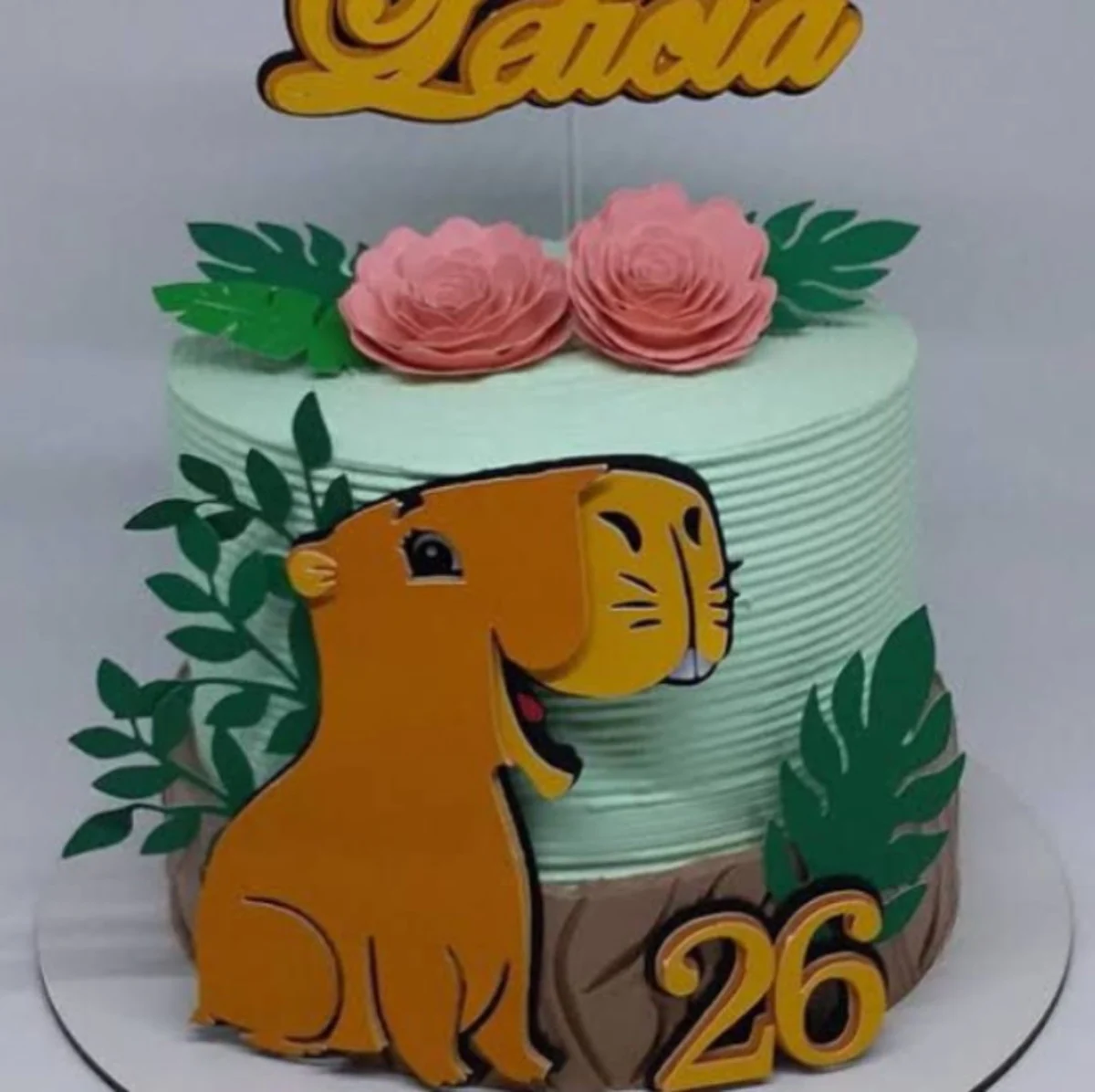 ideias bolo capivara infantil