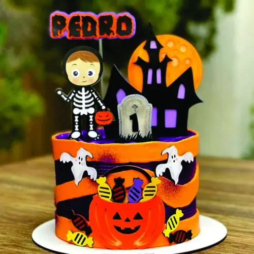 bolo halloween homem