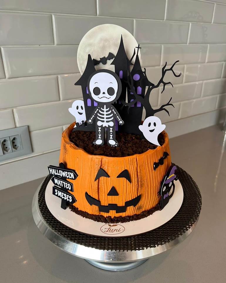ideias bolo halloween para meninos