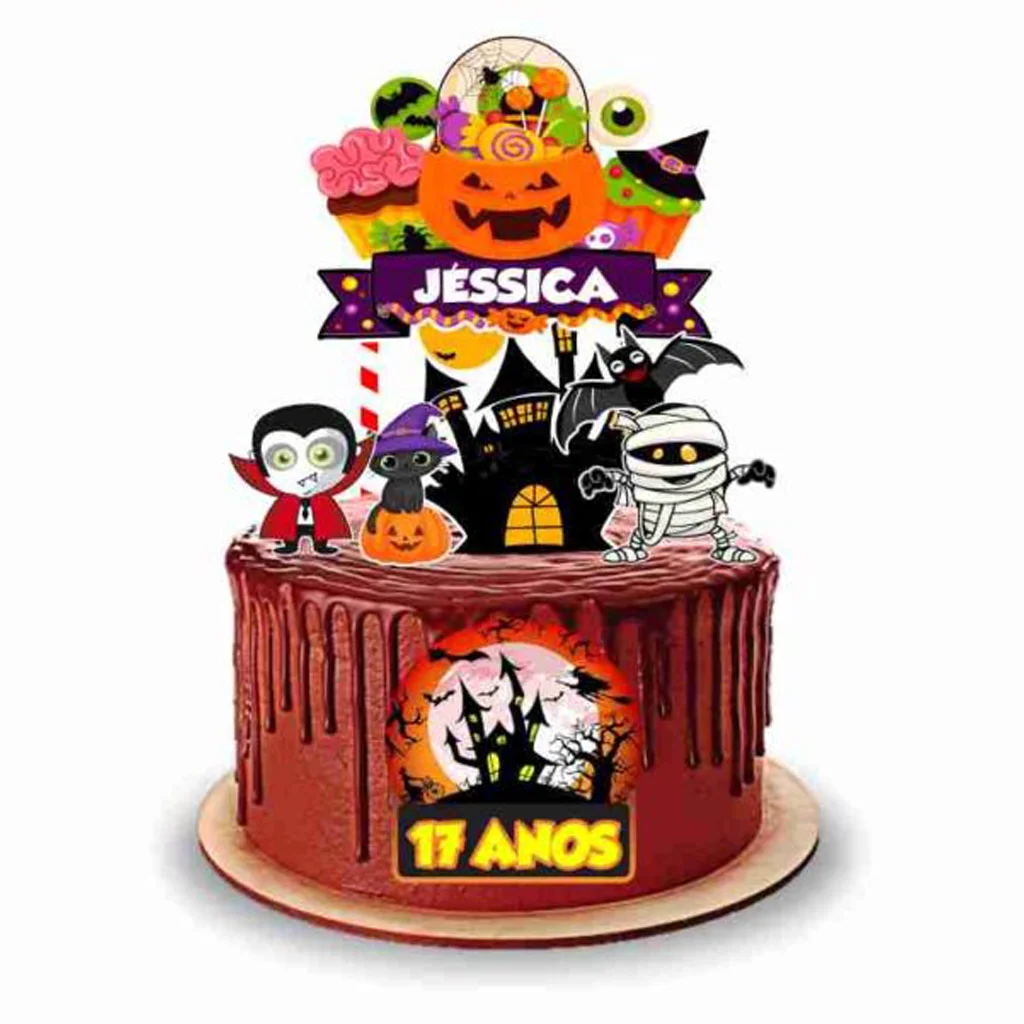 ideias bolo halloween para meninos