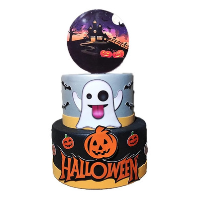 decoração bolo halloween masculino