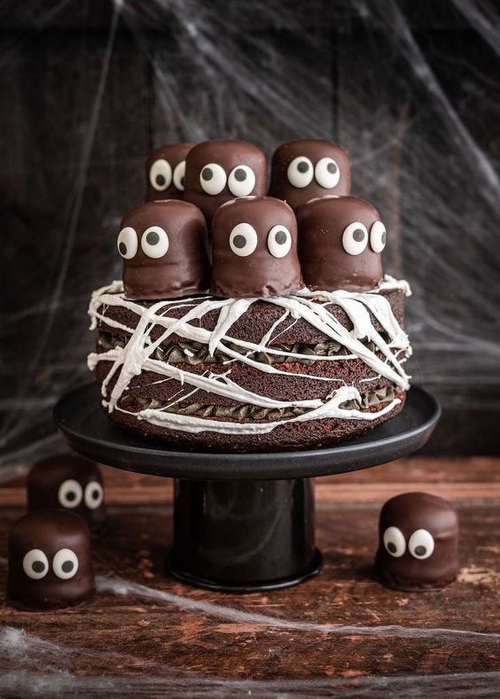 receita bolo halloween masculino