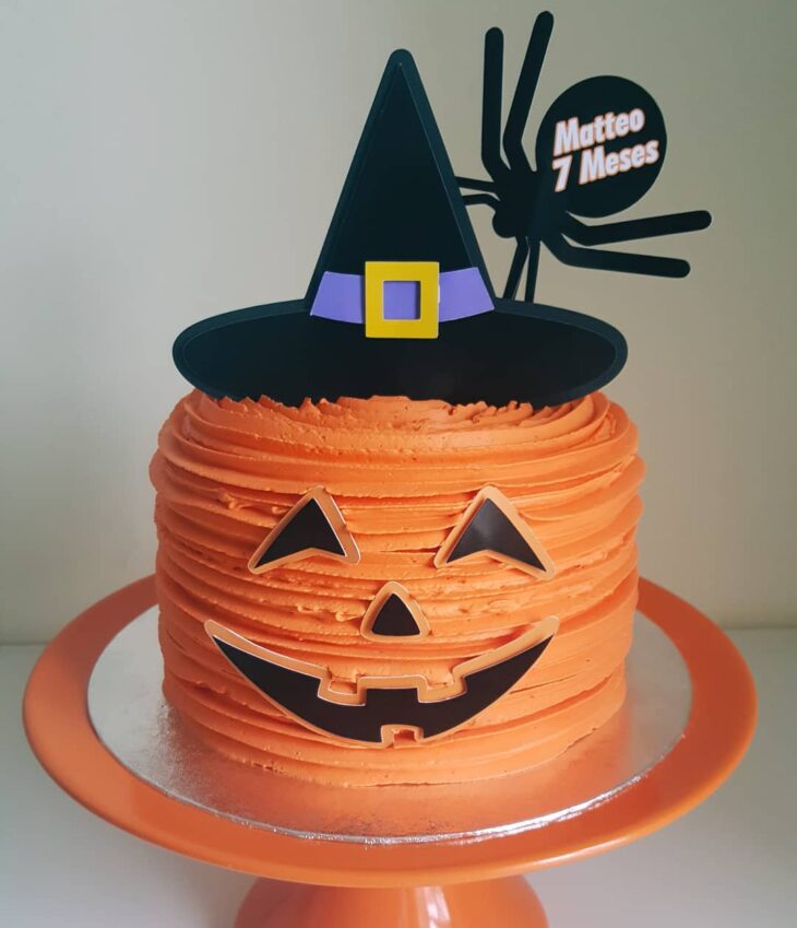 decoração bolo halloween masculino