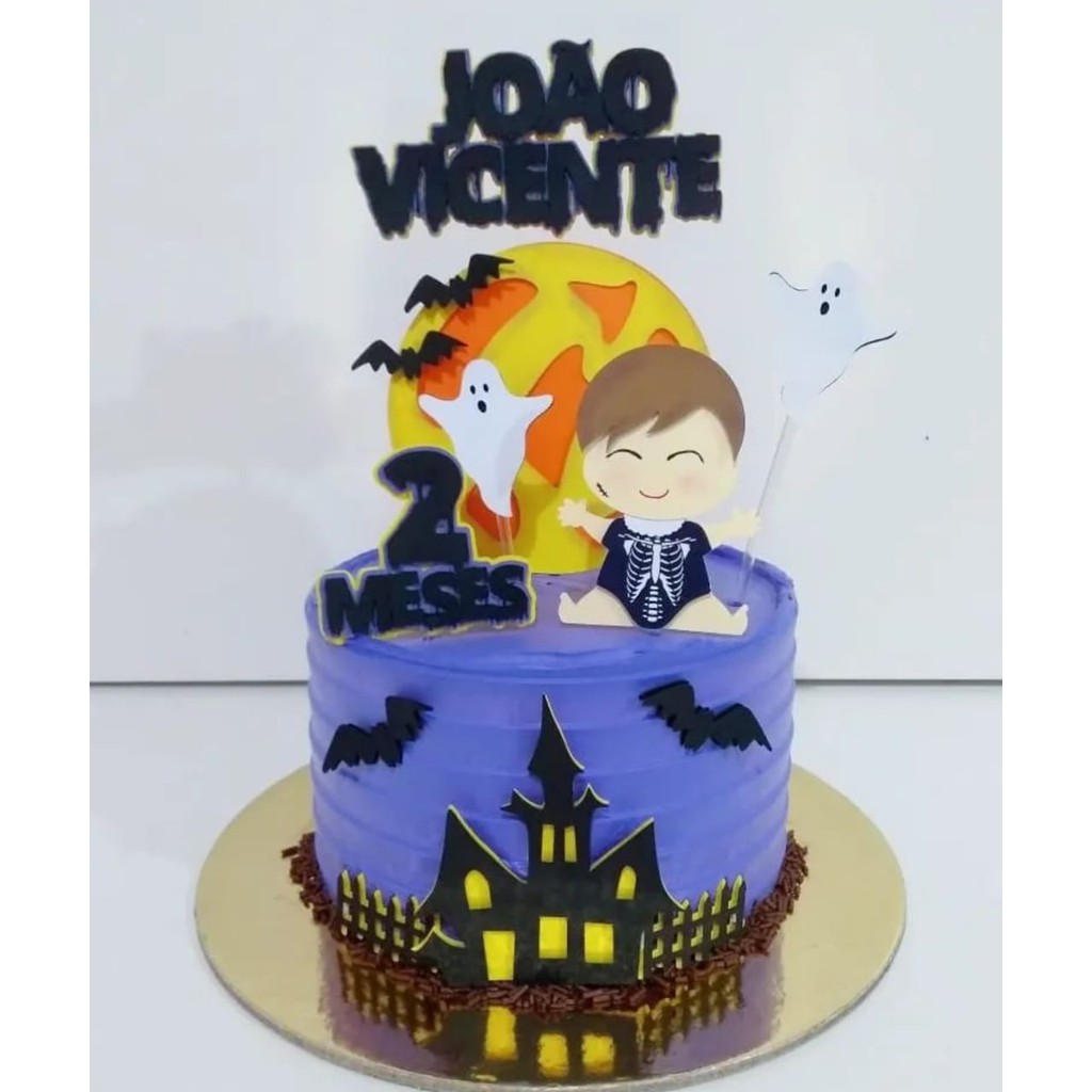 bolo temático halloween homem