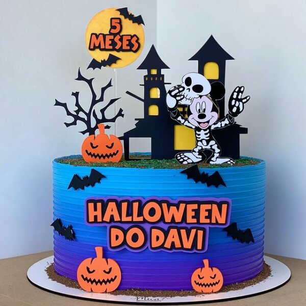 bolo halloween homem