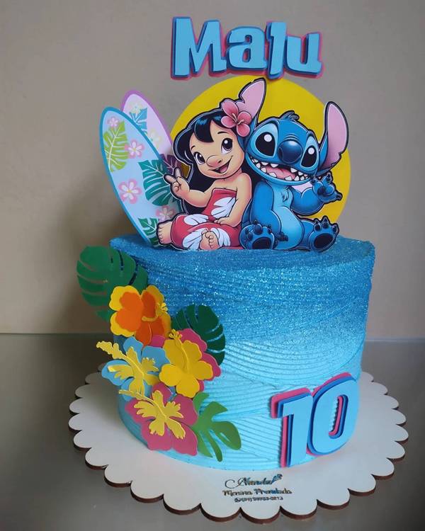Bolo Lilo e Stitch Pasta Americana
