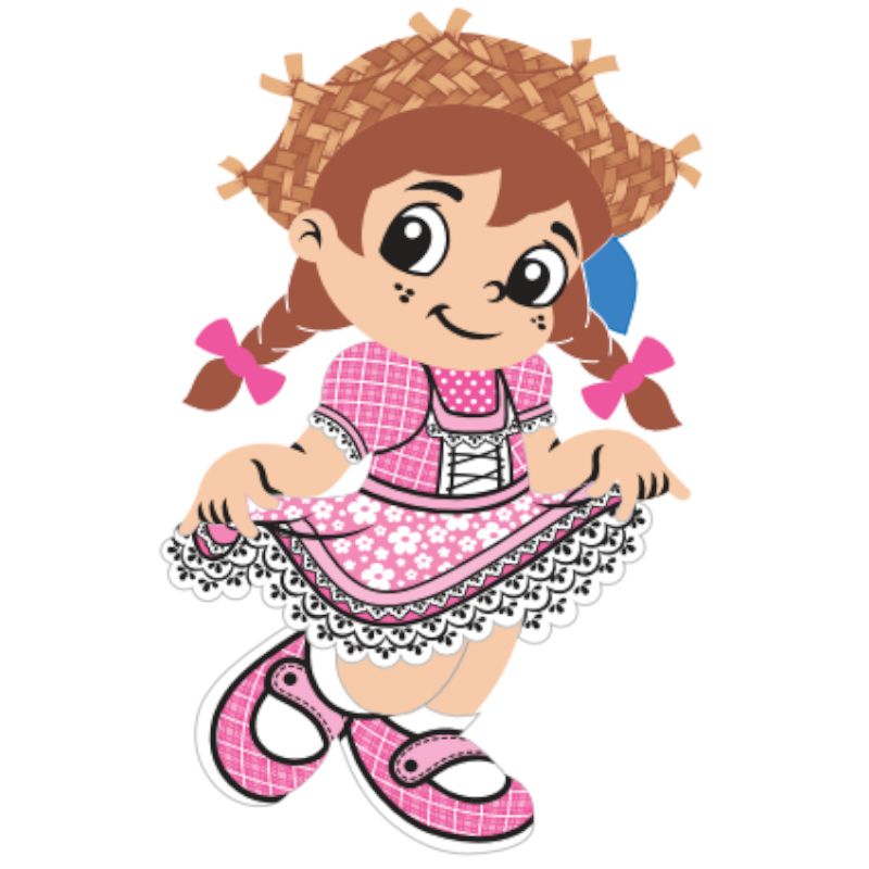 boneca caipira desenho