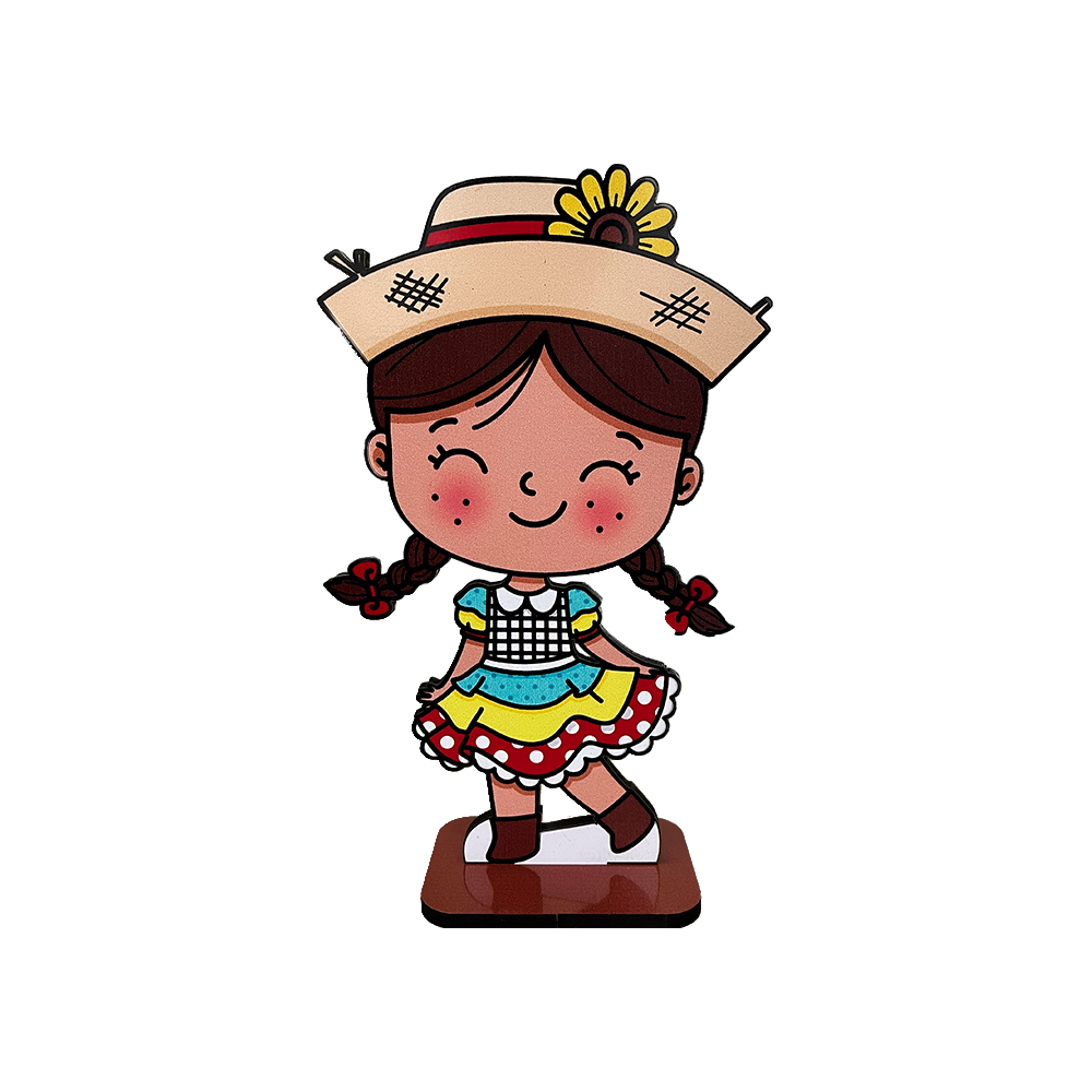 boneca caipira desenho