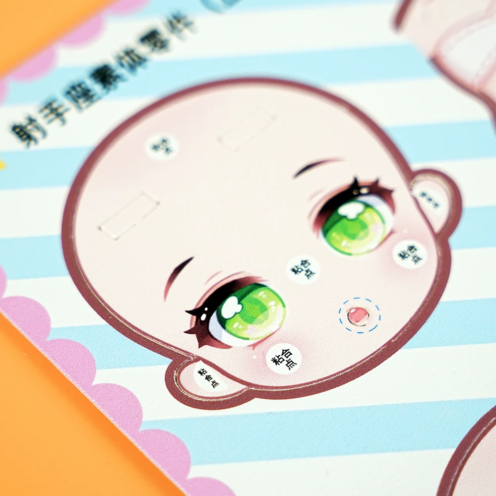boneca de papel estilo anime para imprimir