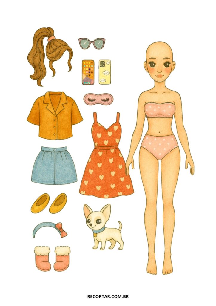 paper dolls para imprimir grátis