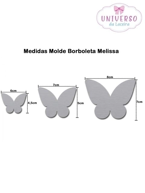molde borboleta para artesanato