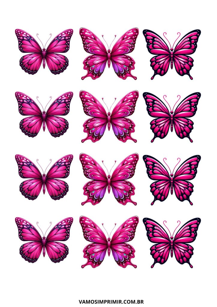 borboleta para imprimir e colorir