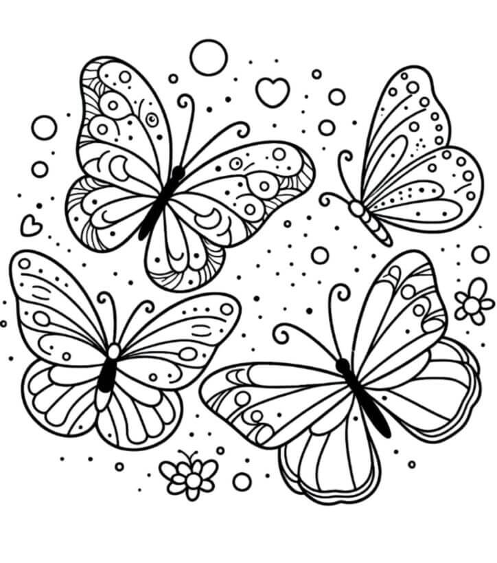 borboleta para imprimir infantil