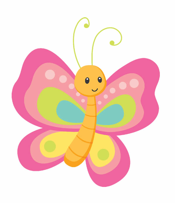 borboleta para imprimir em feltro