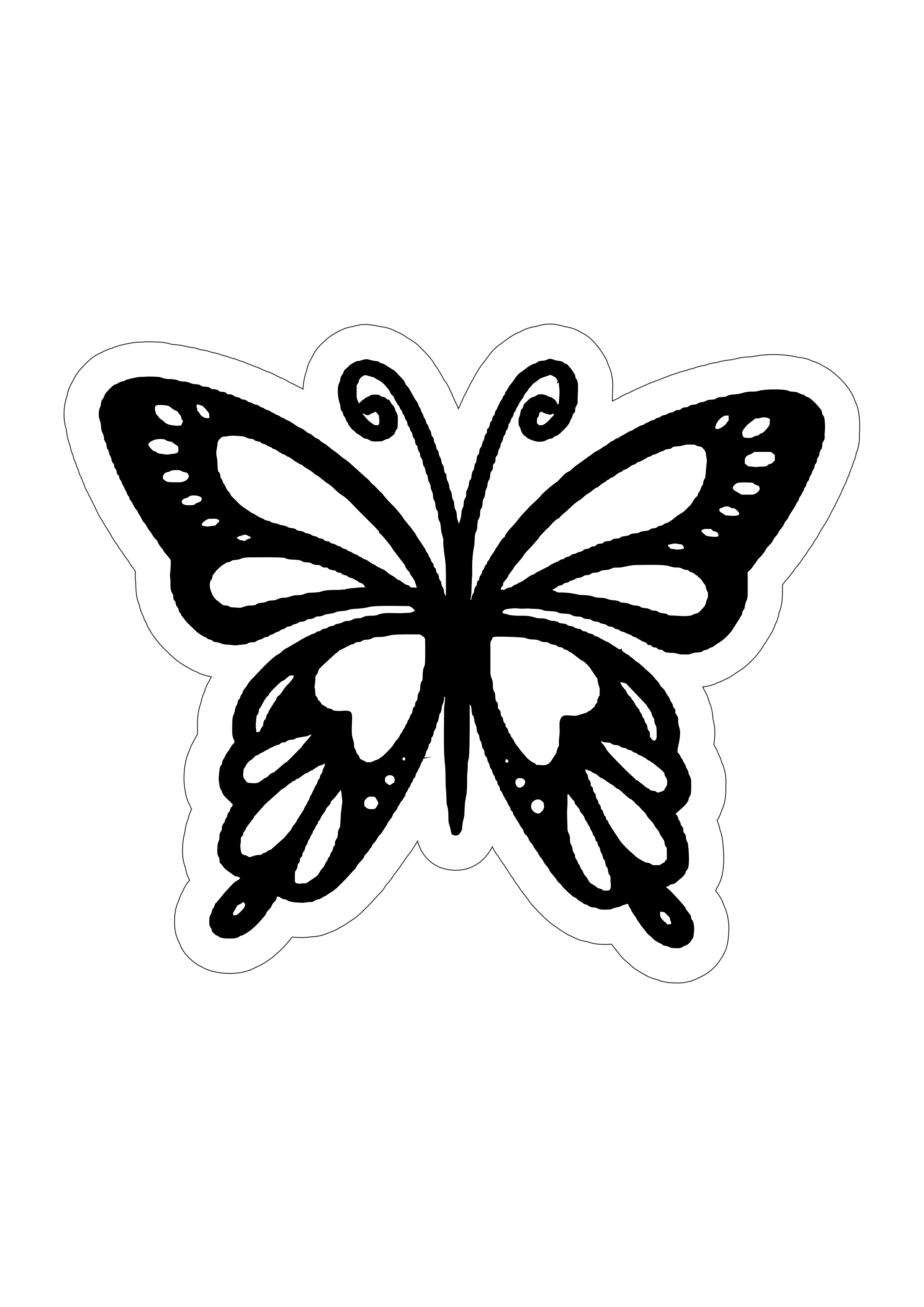molde borboleta para topo de bolo