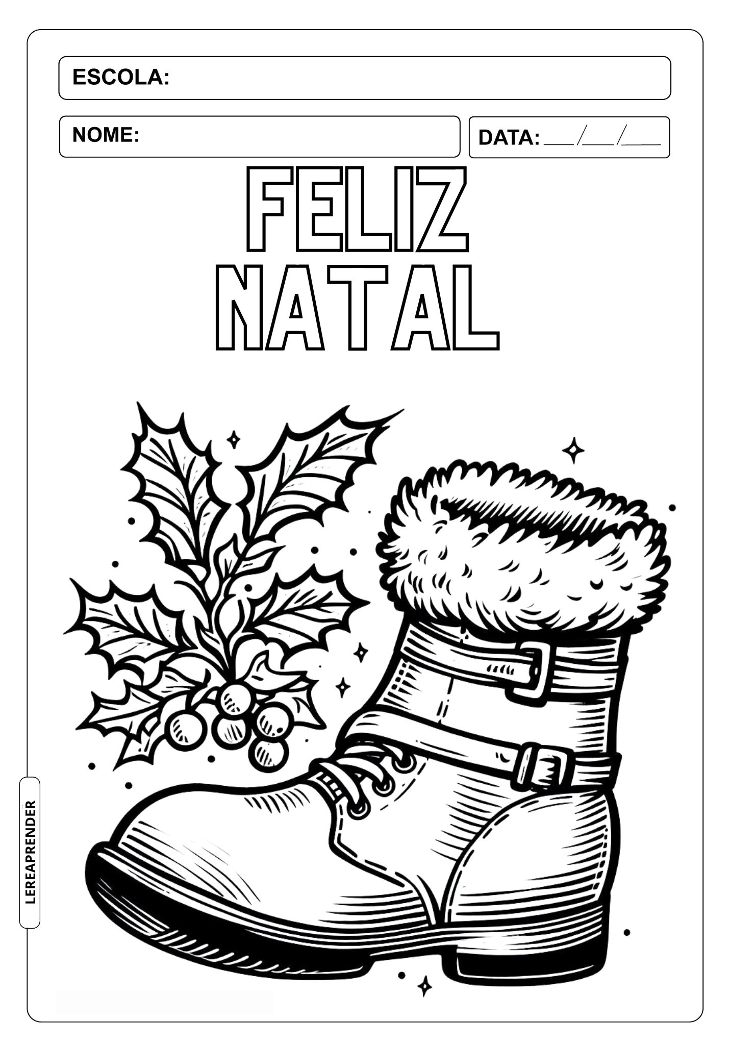 molde bota de natal em eva para baixar