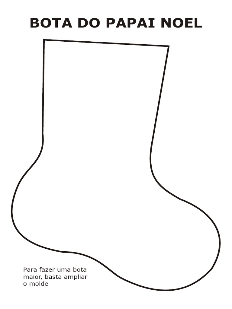 como fazer bota de natal