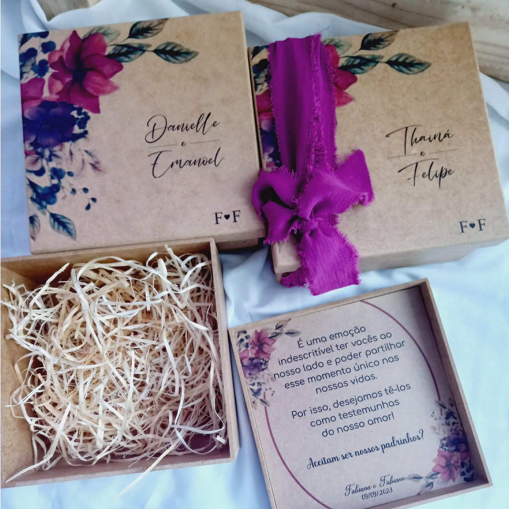 caixa mdf lembrança casamento