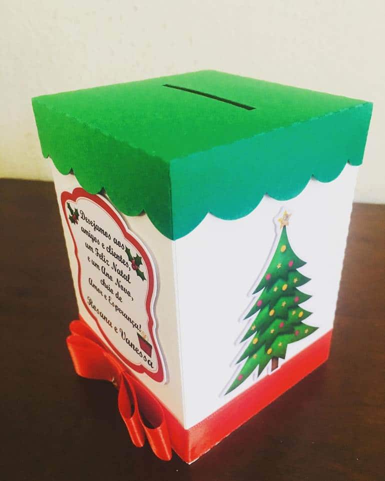 caixas decoradas para o natal