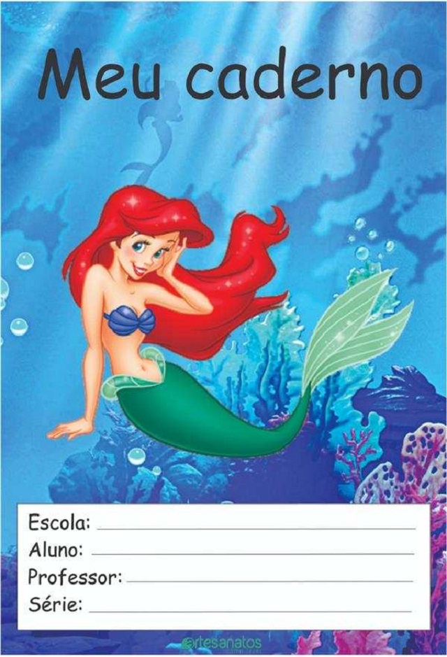 capa de caderno com laminação