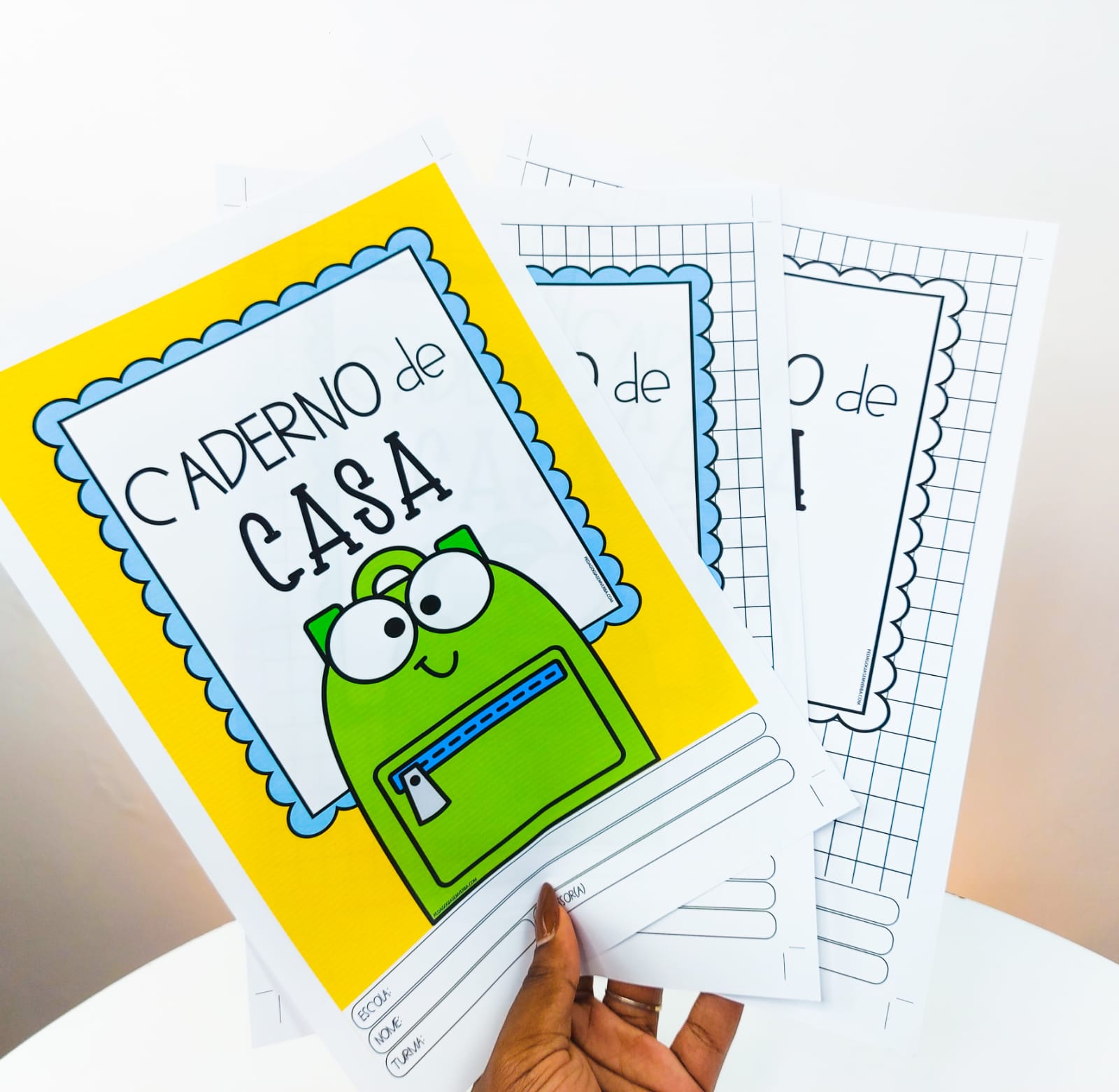 erros comuns ao fazer capa de caderno português